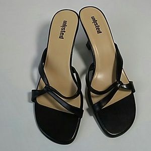 Unlisted High Heel Black Sandals
